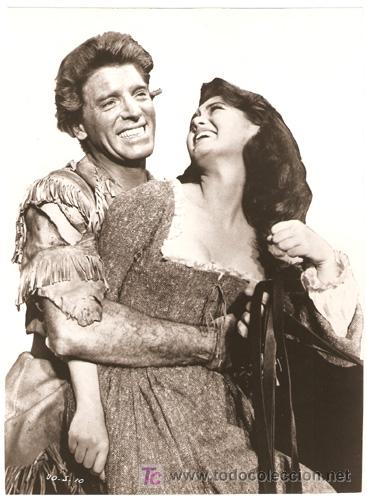 Cin&eacute;ma: F2856 BURT LANCASTER JANETTE SCOTT EL DISCIPULO DEL DIABLO FOTO ORIGINAL B/N ESPA&Ntilde;OLA