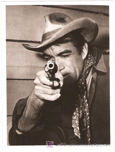 Kino: F2944 ANTHONY QUINN UN REVOLVER SOLITARIO FOTO ORIGINAL B/N ESPA&Ntilde;OLA