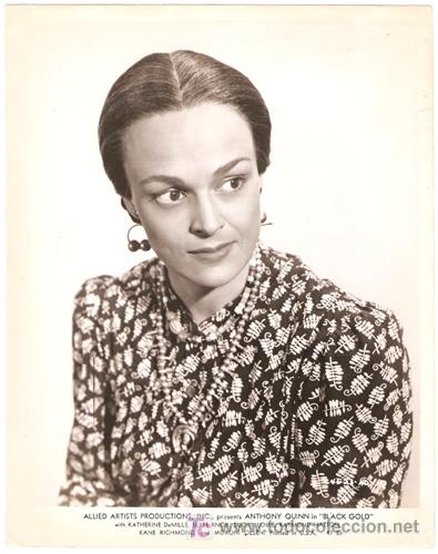 Cin&eacute;ma: F11301D KATHERINE DEMILLE BLACK GOLD FOTO ORIGINAL B/N AMERICANA