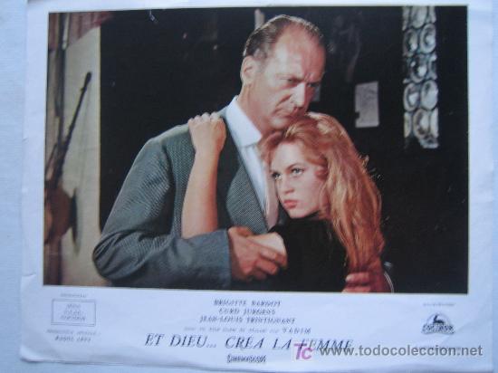 Cine: Y dios creo a la mujer - brigitte bardot - 1 fotocromo frances original del estreno