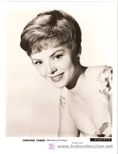 Cin&eacute;ma: F2973 CHRISTINE CARERE 20TH CENTURY FOX FOTO ORIGINAL B/N AMERICANA