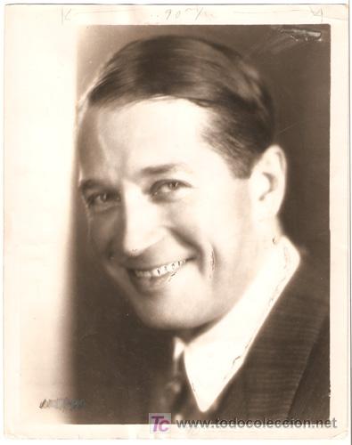 Cine: F2984 MAURICE CHEVALIER FOTO ORIGINAL B/N AMERICANA