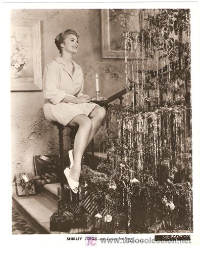 Cin&eacute;ma: F29608D SHIRLEY JONES arbol de navidad FOTO ORIGINAL B/N AMERICANA