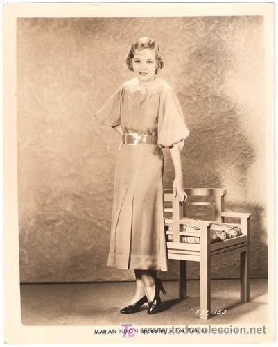 Cin&eacute;ma: F3027 MARIAN NIXON FOX FOTO ORIGINAL B/N AMERICANA
