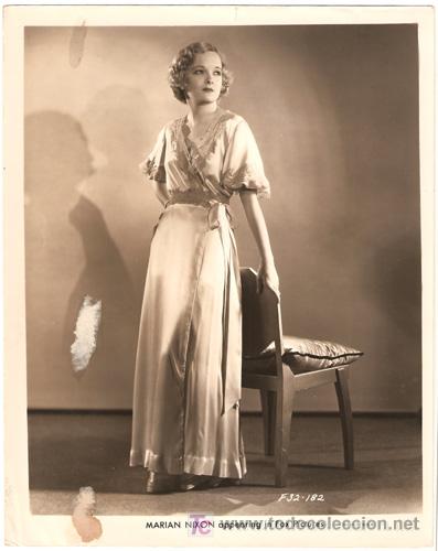 Cin&eacute;ma: F3028 MARIAN NIXON FOX FOTO ORIGINAL B/N AMERICANA