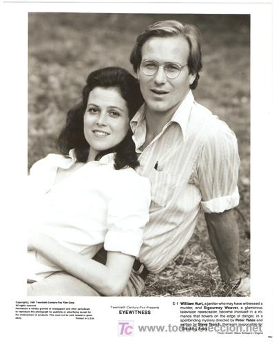 Cin&eacute;ma: F3157 SIGOURNEY WEAVER WILLIAM HURT EL OJO MENTIROSO FOTO B/N ORIGINAL AMERICANA