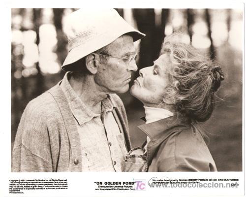 Cin&eacute;ma: F3172 KATHARINE HEPBURN HENRY FONDA EN EL ESTANQUE DORADO FOTO B/N ORIGINAL AMERICANA