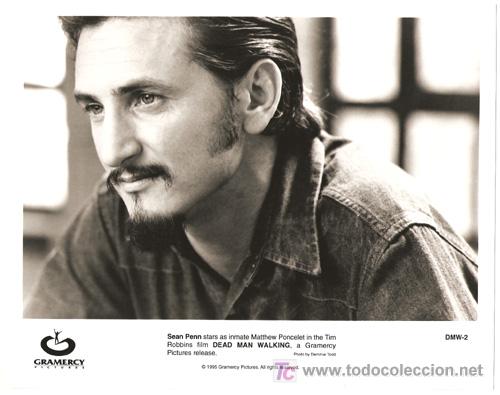 Cin&eacute;ma: F3197 SEAN PENN PENA DE MUERTE FOTO B/N ORIGINAL AMERICANA