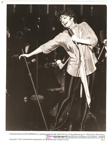 Cin&eacute;ma: F3252 LIZA MINNELLI SCORSESE NEW YORK NEW YORK FOTO B/N ORIGINAL AMERICANA