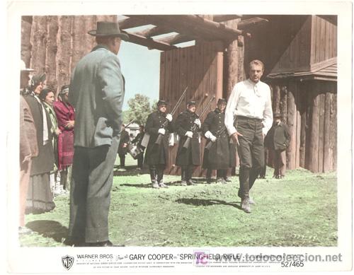 Cine: F3284 GARY COOPER EL HONOR DEL CAPITAN LEX FOTO COLOREADA ORIGINAL AMERICANA