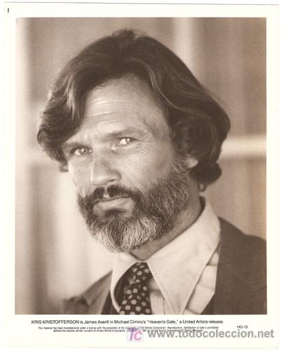 Cin&eacute;ma: F3289 KRIS KRISTOFFERSON LA PUERTA DEL CIELO FOTO B/N ORIGINAL AMERICANA