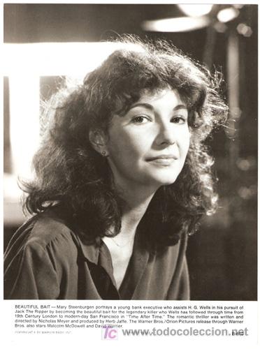 Cine: F3340 MARY STEENBURGEN LOS PASAJEROS DEL TIEMPO FOTO B/N ORIGINAL AMERICANA