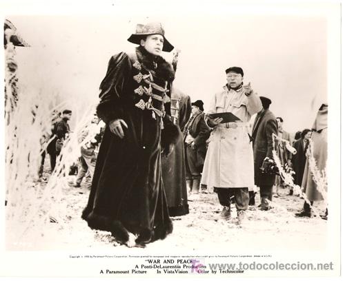 Cine: F16220D KING VIDOR GUERRA Y PAZ FOTO B/N ORIGINAL AMERICANA