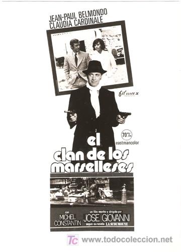 Kino: F3507 EL CLAN DE LOS MARSELLESES JEAN-PAUL BELMONDO CLAUDIA CARDINALE FOTO ORIGINAL B/N ESPA&Ntilde;OLA