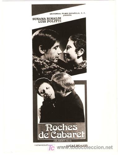 Kino: F3510 NOCHES DE CABARET LUCAS DEMARE FOTO ORIGINAL B/N ESPA&Ntilde;OLA