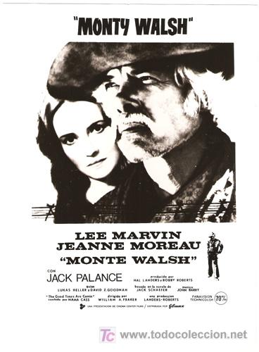 Cinema: F3533 MONTY WALSH LEE MARVIN JACK PALANCE JEANNE MOREAU FOTO ORIGINAL B/N ESPA&Ntilde;OLA