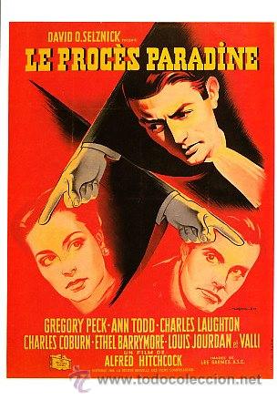 Cine: POSTALES DE PELICULAS DE ALFRED HITCHCOCK