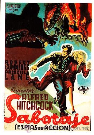 Cine: POSTALES DE PELICULAS DE ALFRED HITCHCOCK