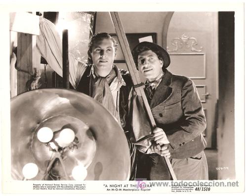 Cinema: FCJ 11536D CHICO MARX ALLAN JONES UNA NOCHE EN LA OPERA FOTO ORIGINAL B/N AMERICANA