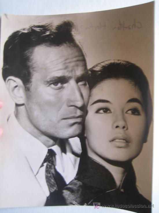 Cine: Charlton heston - foto original 20 x 25 cm aprox