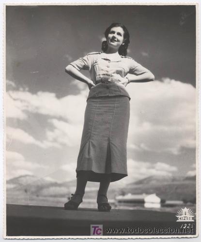 Kino: FCJ 0849 PASTORA PE&Ntilde;A CIFESA FOTO ORIGINAL B/N ESPA&Ntilde;OLA