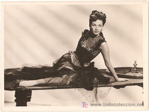 Cinema: FCJ 0949 YVONNE DE CARLO FOTO ORIGINAL B/N ESPA&Ntilde;OLA