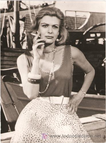 Cinema: FCJ 13598D MELINA MERCOURI NUNCA EN DOMINGO FOTO ORIGINAL B/N ESPA&Ntilde;OLA