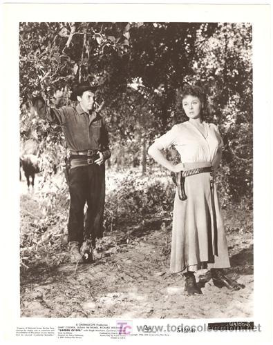 Cinema: F3724 SUSAN HAYWARD CAMERON MITCHELL EL JARDIN DEL DIABLO FOTO ORIGINAL B/N AMERICANA