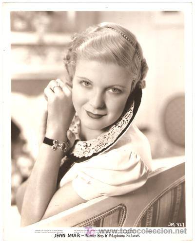 Cinema: F28333D JEAN MUIR FOTO ORIGINAL B/N AMERICANA