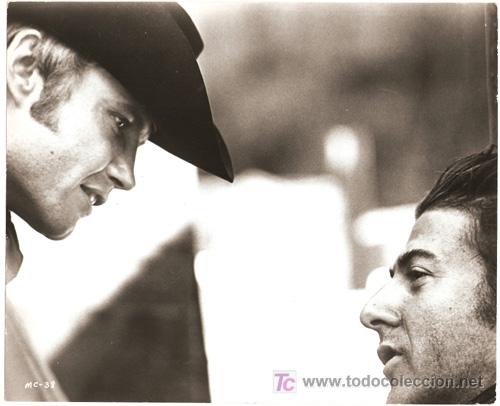 Cinema: F16145D DUSTIN HOFFMAN JOHN VOIGHT COWBOY DE MEDIANOCHE FOTO ORIGINAL B/N AMERICANA