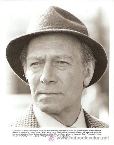 Cine: F3916 CHIRSTOPHER PLUMMER CULPABLE DE INOCENCIA AGATHA CHRISTIE FOTO ORIGINAL B/N AMERICANA