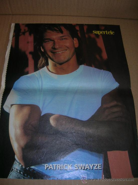 Cine: Poster de Patrick Swayze. MIDE 23 X 29,5 CM..