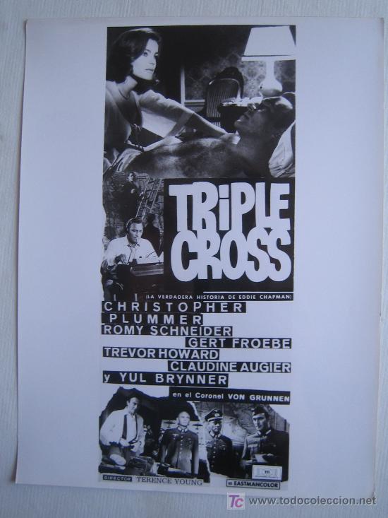 Cine: Triple cross - foto original estreno - 20 x 25 cm ROMY SCHNEIDER