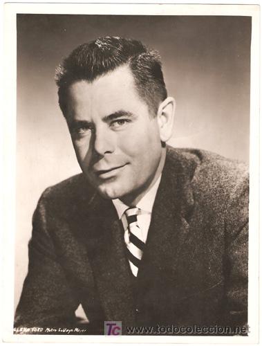 Kino: FCJ 0992 GLENN FORD FOTO ORIGINAL B/N ESPA&Ntilde;OLA