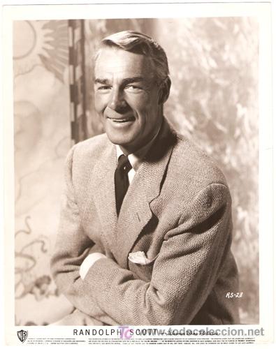 Cinema: FCJ 12114d RANDOLPH SCOTT WARNER FOTO ORIGINAL B/N AMERICANA