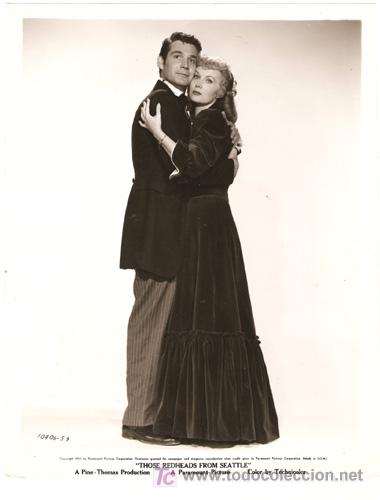 Cinema: FCJ 12117D RHONDA FLEMING GENE BARRY THOSE REDHEADS FROM SEATTLE FOTO ORIGINAL B/N AMERICANA