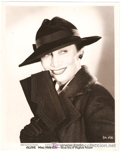 Kino: F28034D ALINE MACMAHON WARNER FOTO ORIGINAL B/N AMERICANA