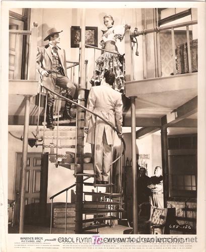 Cin&eacute;ma: FCJ 11010d ERROL FLYNN SAN ANTONIO FOTO ORIGINAL B/N AMERICANA