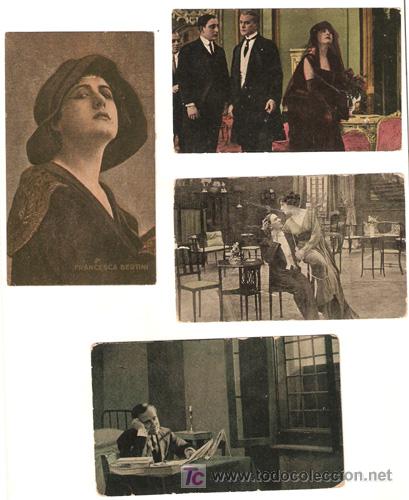 Cine: II62 FRANCESCA BERTINI 4 POSTALES ORIGINALES