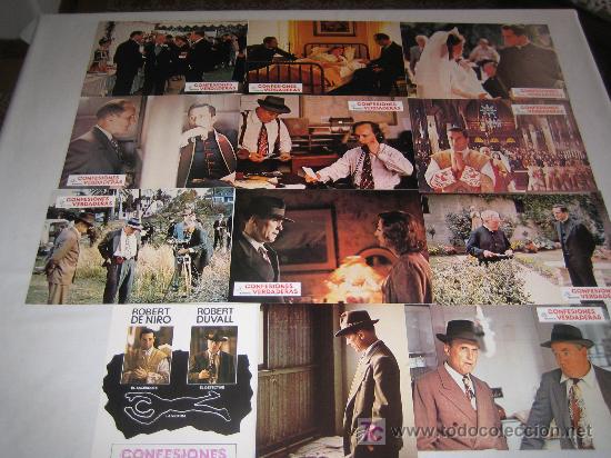 Cine: confesiones verdaderas - robert de niro - coleccion 12 fotocromos del estreno