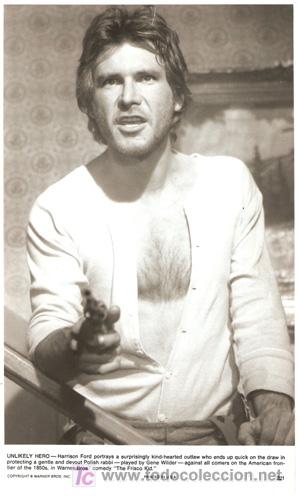 Cine: F4040 HARRISON FORD EL RABINO Y EL PISTOLERO FOTO B/N ORIGINAL AMERICANA