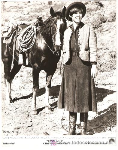 Cine: F4067 KIM DARBY VALOR DE LEY JOHN WAYNE FOTO ORIGINAL B/N AMERICANA