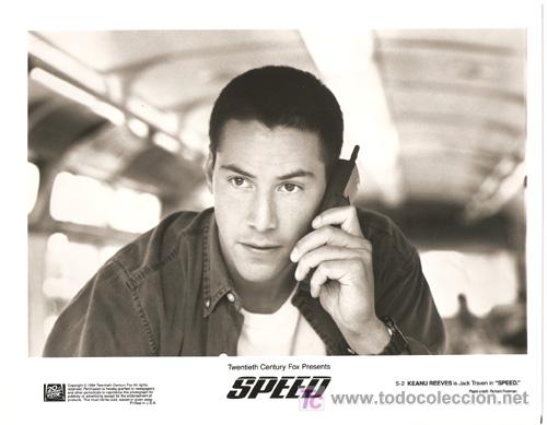 Cin&eacute;ma: FCJ 1340 KEANU REEVES SPEED FOTO ORIGINAL B/N AMERICANA