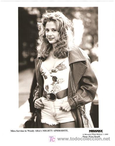 Cin&eacute;ma: FCJ 1349 MIRA SORVINO PODEROSA AFRODITA WOODY ALLEN FOTO ORIGINAL B/N AMERICANA