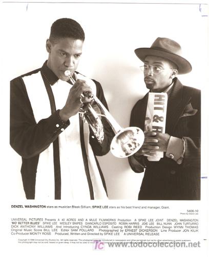 Cin&eacute;ma: FCJ 1366 DENZEL WASHINGTON SPIKE LEE CUANTO MAS MEJOR FOTO ORIGINAL B/N AMERICANA