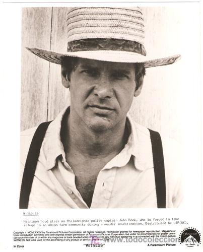 Cin&eacute;ma: FCJ 1411 HARRISON FORD UNICO TESTIGO FOTO ORIGINAL B/N AMERICANA
