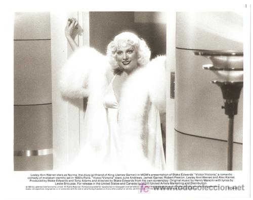 Cinema: FCJ 1452 LESLEY ANN WARREN VICTOR O VICTORIA BLAKE EDWARDS FOTO ORIGINAL B/N AMERICANA