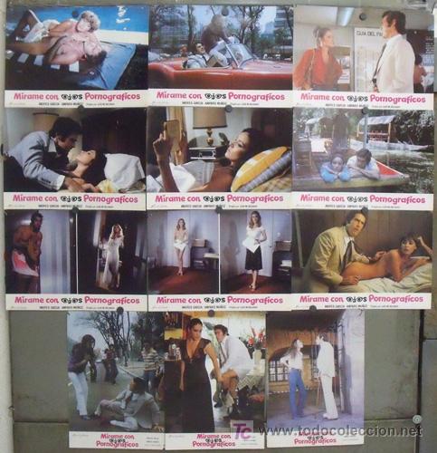 Kino: IR88 MIRAME CON OJOS PORNOGRAFICOS AMPARO MU&Ntilde;OZ HELGA LINE SET COMPLT 12 FOTOCROMOS ORIGINAL ESTRENO