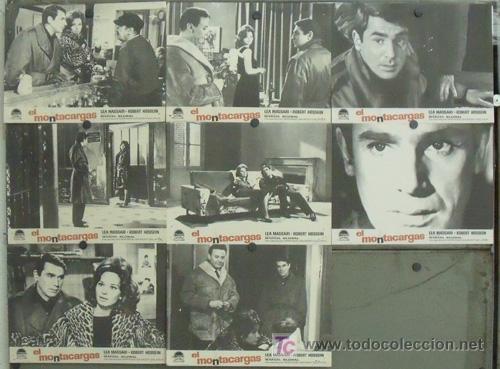 Cine: IX12 EL MONTACARGAS ROBERT HOSSEIN LEA MASSARI SET 8 FOTOCROMOS ORIGINAL ESTRENO