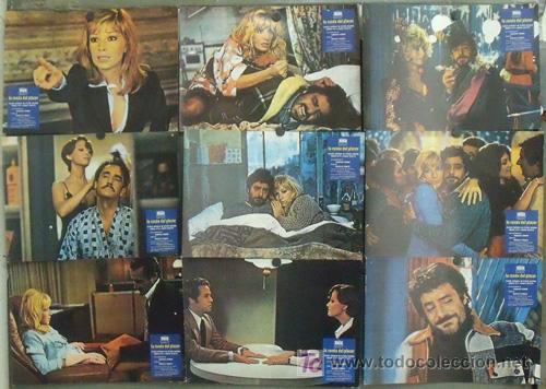 Cine: IX35 LA RONDA DEL PLACER CLAUDIA CARDINALE VITTORIO GASSMAN SET 9 FOTOCROMOS ORIGINAL ESTRENO